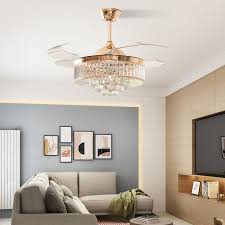 42 36 Inches Crystal Ceiling Fan