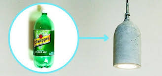 Diy lotus lamp, how to make unique lamp, room decorations ideas, room decor ideas, homemade lamp, pk citi, best lamp design, diy hanging lamp. Old Plastic Soda Bottle Concrete Mix Sweet Diy Hanging Pendant Lamp Interior Design Wonderhowto