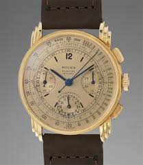 Phillips Rolex A Very Rare And Fine Yellow Gold Chronograph Wristwatch With Champagne Dial And Triple Stepped Lugs Retailed By Ronchi Milano Circa 1938 The Geneva Watch Auction Nine 6062 just sold for over us$5 million. yellow gold chronograph wristwatch with