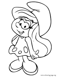 She is one of the naughties and also main character in the smurfs 2 movie! The Smurfs Smurfette A Pretty Female Smurf Coloring Page Smurf Coloring Pages Smurfs Coloring Pages Smurfs Drawing