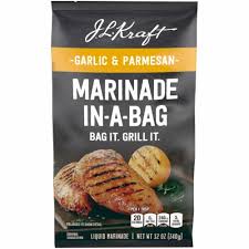 This recipe is really close to the kraft box chicken noodle dinner. J L Kraft Garlic Parmesan Marinade In A Bag 12 Oz Baker S