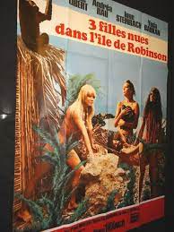 3 NUDE GIRLS IN ROBINSON ISLAND jess franco Anne Libert movie poster 1971 |  eBay