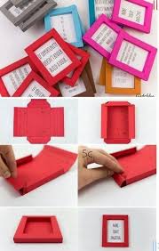 Evde Kartondan Cerceve Yapimi Resimli Anlatim Elisi Fikirleri Origami Cerceve