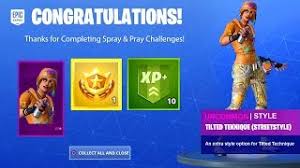 Spray Pray All Challenges Week 2 Guide Prestige Mission Free Reward Items Fortnite Youtube