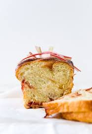 Orange Vanilla Rhubarb Brioche Rhubarb Baking Bread Recipes Food