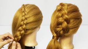 Starting from ethnic clothes to casual outfits, almost every kind of sartorial fashion can be. Loose Knots Simple French Braid Hair Easy Formal Hairstyle Elegant Party Hairstyles For Girls Youtube