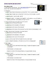 Related searches for states of matter simulation lab ansâ€¦ Phet States Of Matter Worksheets Teaching Resources Tpt