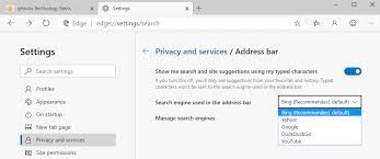 However, many users get unintentional redirects to bing.com, while they are searching on google.com. How To Change The Default Search Engine In Microsoft Edge Chromium Ghacks Tech News
