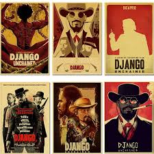 Maybe you would like to learn more about one of these? Classic Movie Quentin Tarantino Film Django Unchained Retro Poster Vintage Poster Wall Decor For Home Bar Cafe Painting Calligraphy Aliexpress