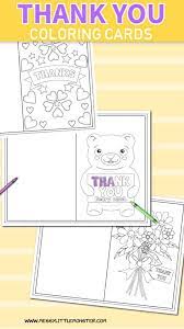 92 free printable birthday cards free printable birthday cards in high quality pdf format that you can print and fold at home. Printable Colouring Thank You Cards For Kids Messy Little Monster