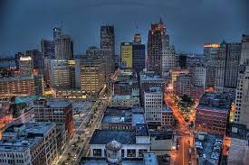 Downtown Detroit Detroit Skyline Detroit Downtown Detroit