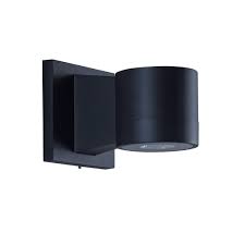 Homeshop by useliving roomdomus wall sconce, matte black. 5 Modern Vow1335bl 5 Watt Integrated Led Outdoor Wall Sconce In Matte Black Vonn Com