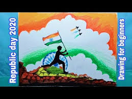 How To Draw Republic Day Indian Independence Day Republic Day Drawing Youtube Independence Day Drawing Republic Day Indian Republic Day