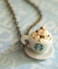Starbucks Niki Kinney Holder Laurie Hamilton Holder Coffee Necklace Starbucks Cute Jewelry