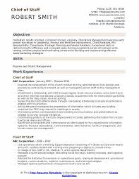 chief of staff resume samples qwikresume