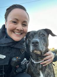 Alumni update! Princess's adoption story is especially exciting for us  because a Henrico County Police officer became her fur-ever family! Officer  Hoppes met Princess when she visited our Fixin' to go Home