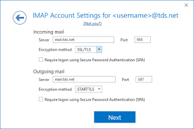 Setup Outlook 2016 Email Support Tds