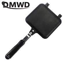 Karena kebetulan bisa bikin roti tanpa alat apa pun. Dmwd Non Stick Sandwich Baking Pan Omelette Bread Toast Bakeware For Breakfast Manual Waffle Pancake Baking Bbq Grill Frying Pan Toaster Parts Aliexpress