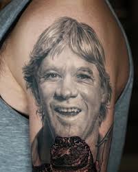 FINALLY got to finish this Steve Irwin portrait! The portrait is over a  year healed and the croc is fresh. • Books open! Follow the web link or  email button in my