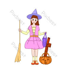 We went for the green shirt and trousers, with a contrasting dark purple hat and cape. Halloween Witch Broom Drawing Illustration Png Images Psd Free Download Pikbest