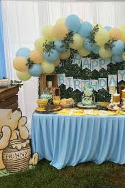 Check spelling or type a new query. Vintage Winnie The Pooh Birthday Party Ideas Photo 1 Of 24 In 2021 Boys First Birthday Party Ideas Winnie The Pooh Birthday Baby Boy Birthday Themes