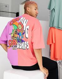 Check spelling or type a new query. Asos Design Oversized T Shirt In Spliced Flower Text Print Asos
