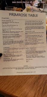 Online Menu Of Primrose Table Restaurant Murfreesboro Tennessee 37130 Zmenu