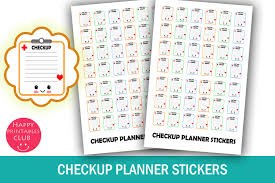 +83,000 free vector icons for personal and commercial use. Check Up Planner Stickers Health Checkup Graphic By Happy Printables Club Creative Fabrica