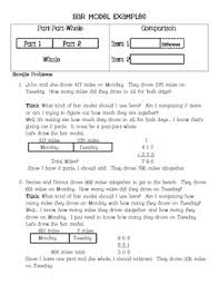 2nd Grade Math In Focus Bar Model Parent Handout Math In Focus 2nd Grade Math Math Word Problems