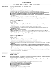 These 530+ resume samples will help you unleash the full potential of your career. Batch Plant Operator Resume Samples Velvet Jobs