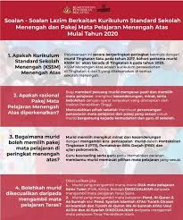 Kerangka kurikulum standard sekolah 4. Sistem Baru Mata Pelajaran Tingkatan 4 5 Mulai Tahun 2020 Ibu Ayah Fahamkan 8 Perkara Ini