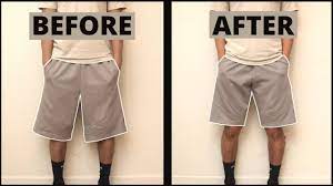 How To Alter Your Large Shorts Pants To Be Smaller Quick And Easy Diy Youtube