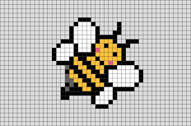 Bee Pixel Art Pixel Art Pattern Pixel Art Grid Pixel Art