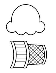 Ice Cream Cone B W Outline Many Uses Ice Cream Theme Ice Cream Party Theme Preschool Crafts