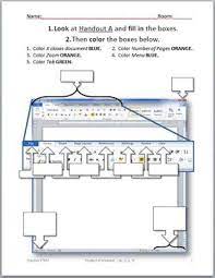 microsoft word 2010 handouts worksheets for elementary students