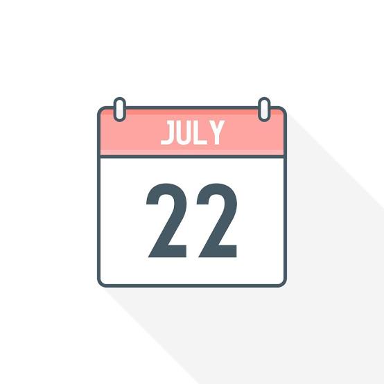 ícone do calendário de 22 de julho. 22 de julho data do calendário mês ícone ilustrador vetorial 17188794 Vetor no Vecteezy