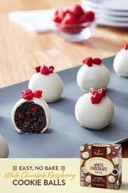 New Baker S White Chocolate Raspberry Cookie Balls Get The Good Times Rolling Creamy White Chocolate And Sw Desserts White Chocolate Cookies Raspberry Cookies