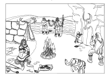Um euren kunst ordner perfekt zu verzieren und gleichzeitig ordnung zu halten, haben wir für euch diese 4 kunst deckblätter vorbereitet. Ausmalbilder Steinzeit Hohlenmenschen Fur Kinder