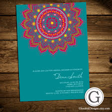 Bridal Shower Invitation Traditional Henna Mehndi Design Eid India Middle Eastern Weddin Traditional Invitation Mandala Wedding Invitation Bridal Shower