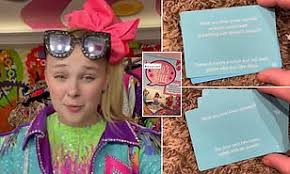 Jojo siwa come see me on tour!!! Jojo Siwa Board Game For Kids Pulled For Inappropriate Questions Daily Mail Online