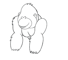 How To Draw A Cartoon Gorilla Easy Drawing Guides Draw king kong's head and the roof he is standing on. how to draw a cartoon gorilla easy