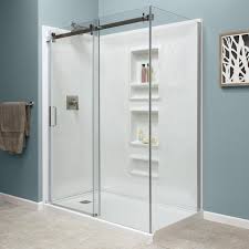 Bathrooms come in a variety of shapes and sizes, and you can find an array of kits and surrounds to match on houzz. Style Selections White 5 Piece Alcove Shower Kit Common 32 In X 60 In Actual 32 In X 59 875 In In The Shower Stalls Enclosures Department At Lowes Com