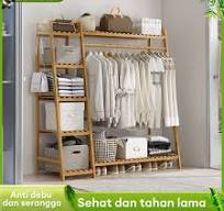 Stand Hanger 190cm Rak Baju Gantungan Baju Berdiri Rak Pakaian Triangle Rak  Susun Gantungan Estetik