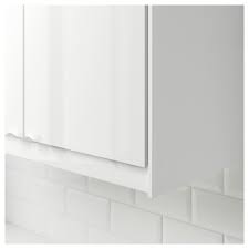 Ringhult high gloss white cabinet frame finish: Forbattra Rounded Deco Strip High Gloss White Ikea High Gloss White Wall Cabinet Ikea