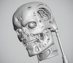3d Endo Skull Terminator Model Turbosquid 1159326 Terminator Skull Model
