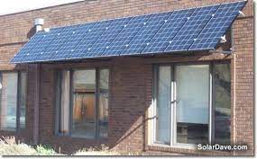 Solar Panel Awnings Haus Aussen Solaranlage Dreifamilienhaus