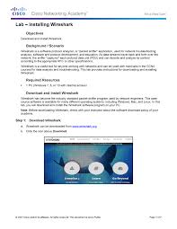 An apple disk image.dmg file can be downloaded from download wireshark. 3 4 1 1 Lab Installing Wireshark Lab Installing Wireshark Objectives Download And Install Studocu