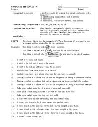 Compound sentences are made up of two simple sentences connected by a coordinating conjunction, also known as the fanboys. Compound Sentences Review Worksheet For 7th 9th Grade Lesson Planet