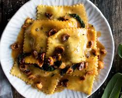 Butternut Squash Ravioli With Hazelnut Honey Butter The Original Dish Recipe Butternut Squash Ravioli Ravioli Honey Butter Recipe