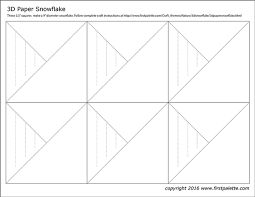 Countdown calendar with christmas tree days. 3d Paper Snowflake Kids Crafts Fun Craft Ideas Firstpalette Com